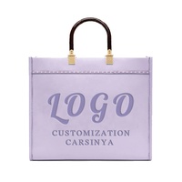 Sacs fourre-tout de luxe en cuir PU antivol pour femmes, personnalisables avec logo en relief, sacs à bandoulière pour l'automne/hiver – Marque privée pour revendeurs