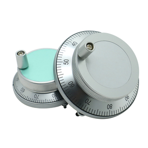 61mm 80mm Metal plateado 24V 5V 25 pulso 100 rueda de mano CNC generador de pulso manual - Product Image 1