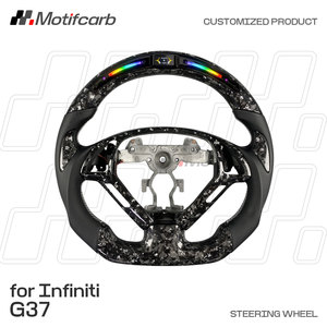 Volante Deportivo Personalizado con LED Inteligente y Fibra de Carbono Forjada para Infiniti 2007-2014 G37 G35 G35S G37S EX37 EX35 Q60 IPL - Product Image 2