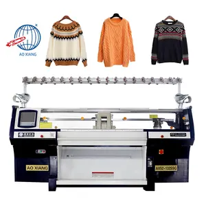 Garantie de qualité 1500W Crochet tissage informatisé haute vitesse pull plat col machine à tricoter