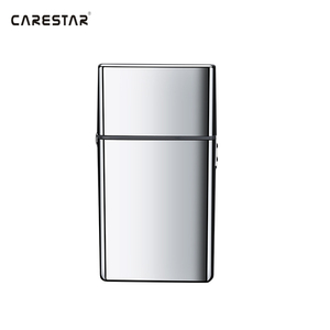 Afeitadora de barba con carga USB de Metal completo para hombre, Afeitadora eléctrica recíproca de doble cabezal para uso doméstico o hotelero - Product Image 1
