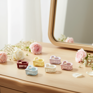 Pinza para el pelo con forma de macaron de 6 cm, accesorio para el cabello para mujeres - Product Image 3