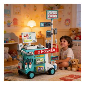 Kit de Doctor para Niños en Edad Preescolar, Herramientas Médicas, Juego de Imitación de Hospital, Juguetes Educativos para el Desarrollo y Aprendizaje, Regalo - Product Image 6