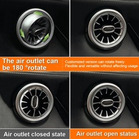 Décoration de porte intérieure de voiture App Control 6V Air Vents 12 Colors Led Ambient Light pour Mercedes-Benz W117 W176 W156