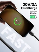 UGREEN Cable USB C a USB C 60W PD 3,0 Cable de carga rápida tipo C Negro 0,5 M 1M 1,5 m 2m 3M Cable de teléfono inteligente de alta calidad