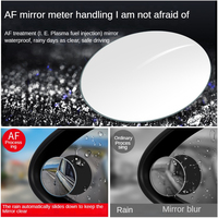 Miroir d'Angle Mort Voiture Cadre Convexe Haute Qualité Petit Réglable à 360 Degrés Accessoire Extérieur Auxiliaire pour Rétroviseur Automobile