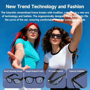 Nouvelles lunettes intelligentes IA pour hommes et femmes, caméra 1080P, Wi-Fi 5.4, contrôle tactile, étanches IPX4, chargement Type-C moderne, sports de plein air - Product Image 6