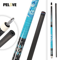 Queue de billard en fibre de carbone de haute qualité de 12,5 mm, 2 pièces, 58 pouces, avec logo personnalisé, vente en gros d'usine