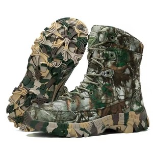 Bottes de chasse imperméables pour hommes, bottes tactiques en cuir durables, bottes de camouflage pour la randonnée en plein air et l'escalade - Product Image 2