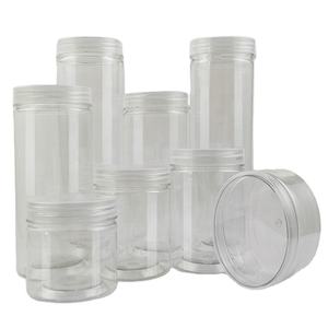 Pot de stockage hermétique en plastique pour animaux de compagnie avec couvercle pour la cuisine Rangement ménager Emballage cosmétique Noix Cookie Grains Snacks - Product Image 4
