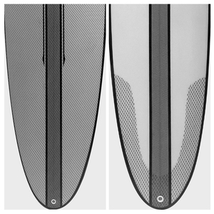 Planche de surf en résine époxy de fibre de verre avec aileron, planche de surf longue pour le surf, planche de surf rigide, longboard - Product Image 6