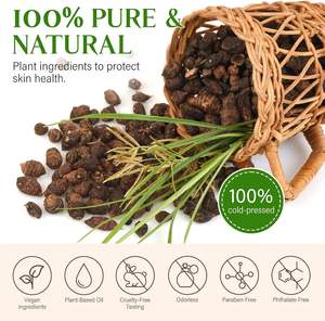 <span class=keywords><strong>Aceite</strong></span> <span class=keywords><strong>de</strong></span> Rotundus <span class=keywords><strong>de</strong></span> Chipre Prensado <span class=keywords><strong>en</strong></span> Frío Natural para Depilación, Calmante, Suave, Reduce <span class=keywords><strong>el</strong></span> Crecimiento del Vello Corporal - Product Image 6