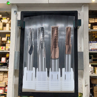 Fraises à rainurer à grande vitesse Qinrui en acier rapide HRC68 à 3 dents, fraises à rainurer pour routeur, modèle M1*0.25 pour CNC