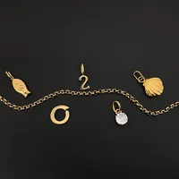 Collier en Chaîne de Corde en Acier Inoxydable eManco, Style Ludique Naturel avec Pendentif Numérique Coquillage, Bijoux DIY, Expédition en 48 Heures