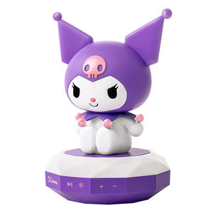Haut-parleur Bluetooth Sanrio Kuromi, boîte à monnaie en forme de poupée de dessin animé, ornement de bureau portable, cadeau - Product Image 1