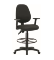 Chaise de bureau de direction moderne à dossier moyen de haute qualité avec hauteur réglable et pivotante pour le bureau à domicile