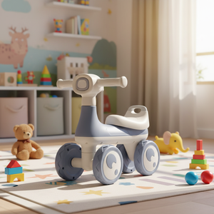 Trottinette pour bébé à quatre roues, voiture jouet unisexe, alimentée par batterie, batterie 12V - Product Image 4