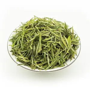 Chinese anhui refine green tea superior tasty huangshan maofeng tea ful pack green tea loose maofeng