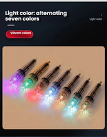 Angelköderlampe 12cm IP68 RGB Blau & Grün LED Wiederaufladbare Tiefsee Unterwasser Nachtangellicht 500m Beleuchtungsreichweite