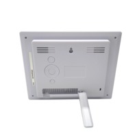 8 inci casing plastik tahan lama jam elektronik Digital dengan Alarm kalender abadi dan tampilan tanggal modul LCD steker AS