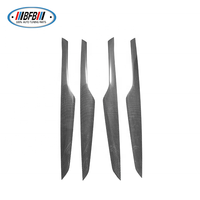 Kit d'accessoires intérieurs pour voiture en fibre de carbone 9 pièces, autocollants de garniture pour BMW X5 F15 2014-2017