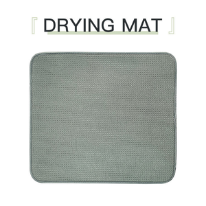 Tapis de comptoir de cuisine en microfibre absorbante, tapis de séchage pour vaisselle, ustensiles, casseroles et poêles, tapis de vaisselle gaufré - Product Image 2