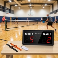 Papan Skor Digital Elektronik GANXIN untuk Olahraga Pickleball Indoor, Latihan, Pertandingan Klub, Sekolah, Komunitas, dan Pertandingan Lapangan