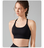 Sujetador deportivo de Yoga con cuello en V sin costuras para mujer, ropa deportiva de gimnasio XXX XXL, sujetador elástico ligero y transpirable de cuatro vías, parte delantera superior