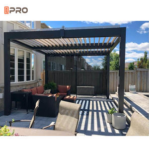 Pérgola de techo solar de lujo personalizada, hoja de <span class=keywords><strong>aluminio</strong></span>, Tenda, Eisen - Product Image 4