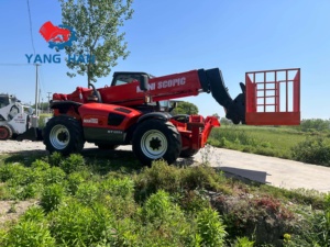 Offre Spéciale : Chargeur télescopique Manitou d'<span class=keywords><strong>occasion</strong></span> de 12 mètres et 3,5 tonnes avec fourches et <span class=keywords><strong>benne</strong></span> rotative - Product Image 4