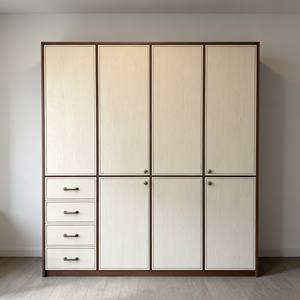 Muebles de Hotel Personalizados BALOM, Armarios Prefabricados Modernos, Armario de Madera de Dos Tonos con Cajones de Almacenamiento - Product Image 1