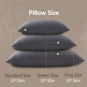 Almohadas Enfriamiento Almohadas de espuma viscoelástica para dormir Ajustable Medio Firme Espalda y sueño lateral - Product Image 6