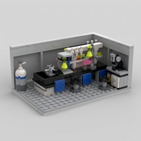 Bloques de Construcción de Escenas Personalizadas, Modelo OEM ODM de Fábrica, Set de Exhibición de Arquitectura Personalizado, Regalo Creativo Educativo de ABS para Niños de 5 a 7 Años