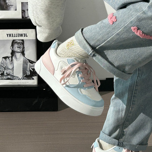 Moda mocassini leggeri rosa blu <span class=keywords><strong>Sneakers</strong></span> Casual stile coreano da <span class=keywords><strong>donna</strong></span> - Product Image 1