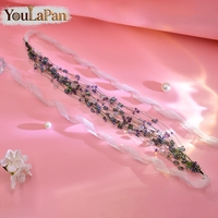 YouLaPan – bandeau de mariage minimaliste pour mariée, tissage de perles fait à la main, accessoires de cheveux à la mode pour femmes, pour banquet, fête dansante, YXA209