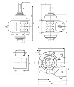 ريشة دوارة انزلاقية من سلسلة YB 2 "v" 3" 4 "دوارة دوارة ذاتية التحضير - Product Image 5