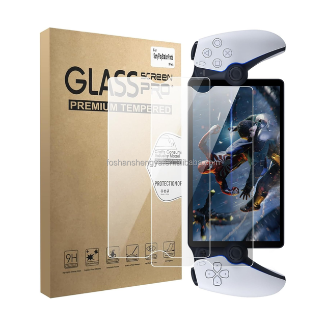 Manufacturer Wholesale Anti-Shock 9H Tempered Glass Screen Protector HD Clear Games Console Screen Protective Film for PS Portal