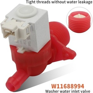 วาล์วน้ำเข้าเครื่องซักผ้า W11688994 120V ชิ้นส่วนพลาสติกไฟฟ้าสำหรับอ่างน้ำวน - Product Image 1