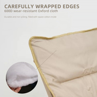 Coussin de chaise pliable en gros Tapis de siège rembourré Coussin de chaise pliant chaud d'hiver pour le camping et l'extérieur