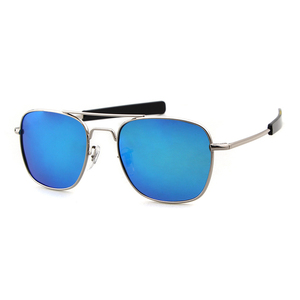 <span class=keywords><strong>Occhiali</strong></span> da Sole da Uomo di Design alla Moda, Stile Aviatore, con Doppio Ponte in Metallo, Vintage e Trendy, Polarizzati - Product Image 2