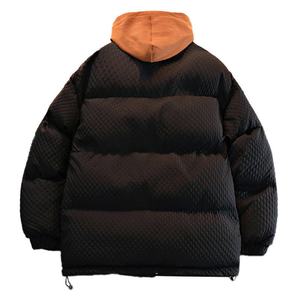 Veste matelassée en coton de haute qualité en gros, personnalisable avec impression et broderie, veste d'hiver à capuche chaude pour homme - Product Image 2