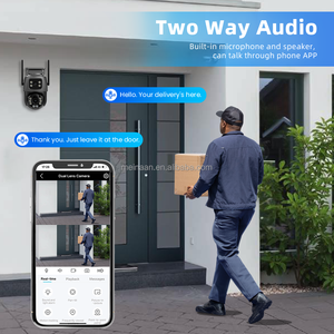 Großhandel 8MP 4K ICSee Dual-Objektiv Outdoor Wasserdichte Kabellose WLAN-Netzwerk-IP-PTZ-CCTV-WLAN-Heimsicherheitskamera - Product Image 3