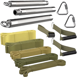 Bandes de Résistance Longues et Robustes en Caoutchouc pour Femmes et Hommes – Grandes Boucles d'Exercice pour l'Entraînement à Domicile et le Renforcement Musculaire - Product Image 4