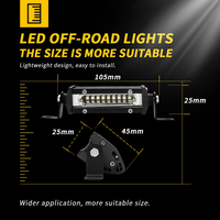 12V/24V 27 W Voiture LED Travail Barre Lumineuse 27 W LED Pod 3030 LED Projecteur Phare Étanche pour Voiture Camion 4x4 SUV ATV Marine