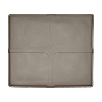 Tapis pour animaux de compagnie en PVC imperméable et écologique, noir, 60 cm, pour chats et chiens, antidérapant, accepte le logo personnalisé