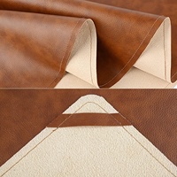 Nappe de table en similicuir personnalisée, motif peau de vache, marron, en cuir végétalien, de luxe pour table à manger