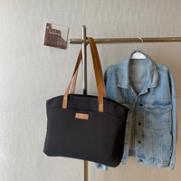 Sac fourre-tout vintage HAOXUAN élégant et simple, assorti aux couleurs, pour femme, nouveau style 2026, polyvalent, pour l'école, le travail, décontracté, grande capacité, simple