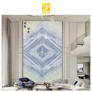 Pietra BOTON pietra naturale <span class=keywords><strong>sfondo</strong></span> di marmo per TV Premium decorativo blu lastre di marmo da parete - Product Image 1