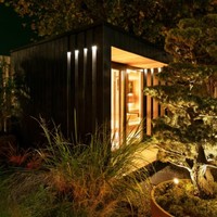 Ruang Sauna Luar Ruangan Kayu Solid Modern untuk 1 Orang dengan Panel Kontrol Komputer, Uap Kering Inframerah Jauh untuk Berkeringat