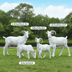 Esculturas de <span class=keywords><strong>Cabras</strong></span> y Ovejas de Resina Personalizadas para Decoración de Granjas al Aire Libre - Product Image 6